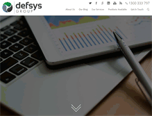 Tablet Screenshot of defsys.com.au